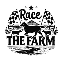 race horse SVG PNG design with bold lettering