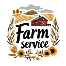 service sunflowers barn shirt SVG PNG design with bold lettering, white and red floral elements