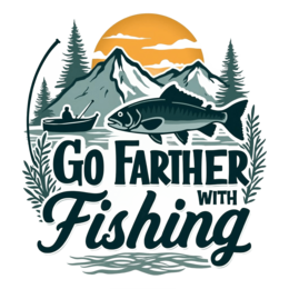 nature fishing scene SVG PNG design with bold lettering