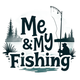 me and my fishing SVG PNG design with bold lettering