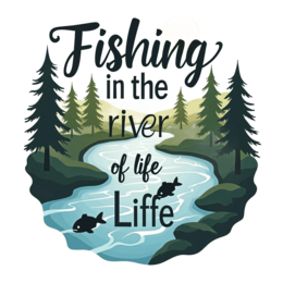 nature fishing life SVG PNG design