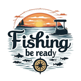 sunset watercraft fish SVG PNG design with bold lettering