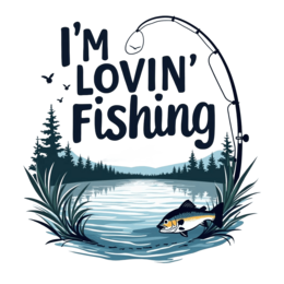nature water scene SVG PNG design with bold lettering
