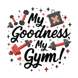 gym exercise SVG PNG design with bold lettering