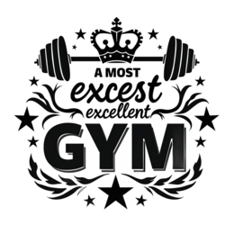 gym excellence SVG PNG design with bold lettering