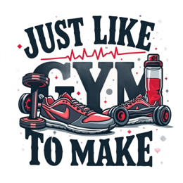 gym equipment motivation shirt SVG PNG design with bold lettering