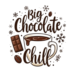 chocolate coffee SVG PNG design with bold lettering