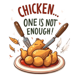 chicken humor SVG PNG design with bold lettering