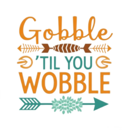 thanksgiving quote floral SVG PNG design with bold lettering, orange and green floral elements