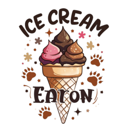 icecream SVG PNG design with bold lettering, pink and red floral elements