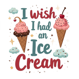 icecream dessert SVG PNG design with bold lettering