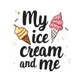 icecream cute SVG PNG design with bold lettering