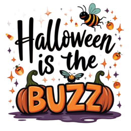 honeybees pumpkins SVG PNG design with bold lettering