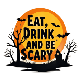 scenery spooky SVG PNG design with bold lettering