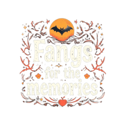 fangs memories shirt SVG PNG design with bold lettering
