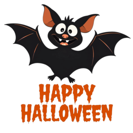 bat animation festivity SVG PNG design with bold lettering