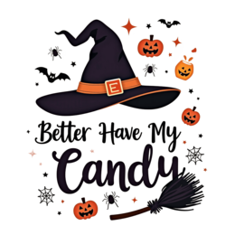 candy hat SVG PNG design with bold lettering