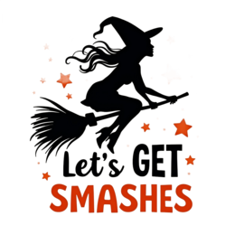 witch broomstick SVG PNG design with bold lettering