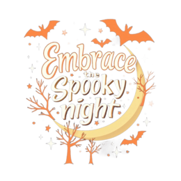 quotes spooky night SVG PNG design with bold lettering