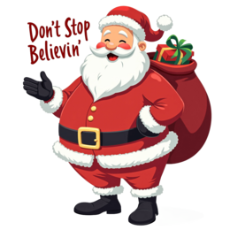 fantasy santa cheerful SVG PNG design with bold lettering