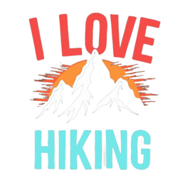 nature mountains love SVG PNG design with bold lettering