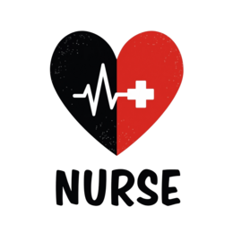 nurse heartbeat shirt SVG PNG design with bold lettering