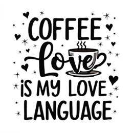 coffee quote love SVG PNG design with bold lettering