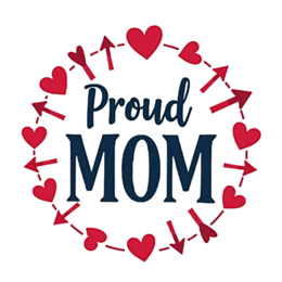 proud mom love SVG PNG design with bold lettering