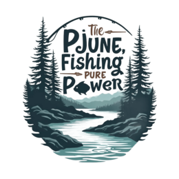 fishing river SVG PNG design with bold lettering