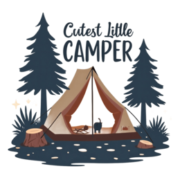 camping dog SVG PNG design