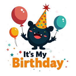 birthday fun celebration SVG PNG design with bold lettering