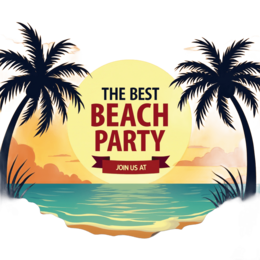 beach sunset palmtrees SVG PNG design