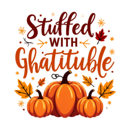 autumn halloween pumpkins SVG PNG design with bold lettering, orange and red floral elements