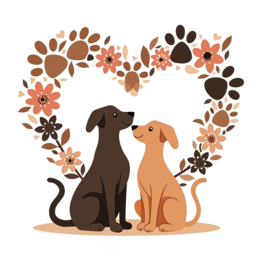 love flowerheart floral SVG PNG design with black and pink floral elements