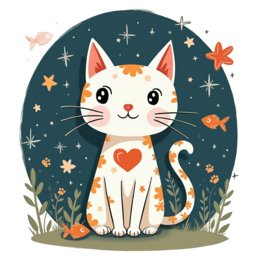 quotes cat stars SVG PNG design