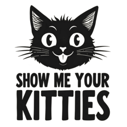 quotes kitties SVG PNG design with bold lettering