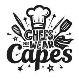 chefs capes SVG PNG design with bold lettering
