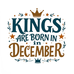 quotes birthday december SVG PNG design with bold lettering