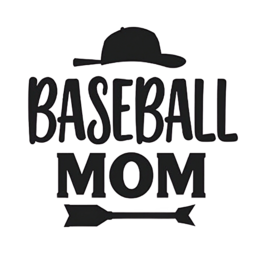 baseball mom SVG PNG design with bold lettering