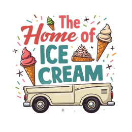 icecream truck SVG PNG design with bold lettering