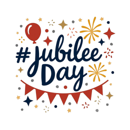 jubilee decorations SVG PNG design with hand-drawn style