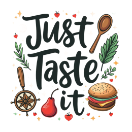 just taste it SVG PNG design with bold lettering