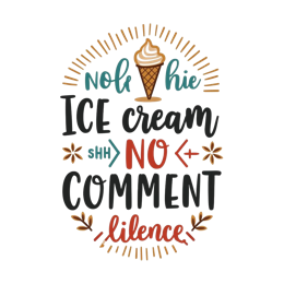 quotes no comment SVG PNG design with bold lettering
