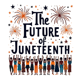 juneteenth fireworks celebration SVG PNG design with bold lettering