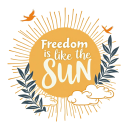 quotes sun SVG PNG design with bold lettering, white and green floral elements, an uplifting message