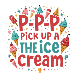 pickup fun colorful SVG PNG design with bold lettering