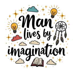 imagination quotes SVG PNG design with bold lettering
