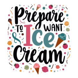 icecream desire SVG PNG design with bold lettering