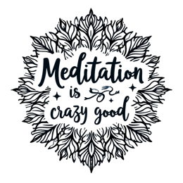quotes good floral SVG PNG design with hand-drawn style, bold lettering, black and white floral elements