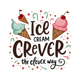 icecream creative SVG PNG design with bold lettering